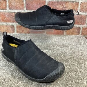 Keen Howser II womens black indoor outdoor slippers size 9.5
